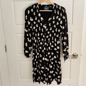 Anthropologie Maeve Heart Long Sleeve Mini Dress | Size US XS